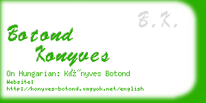 botond konyves business card